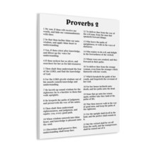  Proverbs Chapter 2 White Bible Canvas Christian Wall Art Ready  - £59.87 GBP+