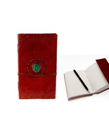 Rastogi Handicraft Paper Journal Handmade Leather Diary With Green Stone... - €25,22 EUR