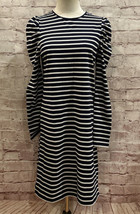 Boden Imogen Breton Long Sleeve Dress Navy Ivory Striped US Size 6 - £61.90 GBP