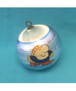 Vintage 1984 Ziggy Merry Christmas satin ball ornament ice skating dog m... - $150.48 MXN