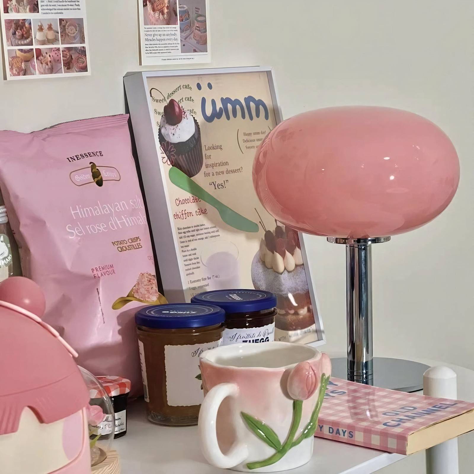 Minimal Lollipop Desk Lamp / Atmosphere Italian Lamp Retrò Style - $70.00