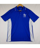 USAF Air Force Academy Polo Shirt Mens Blue MVP Short Sleeve Golf XS - $20.65