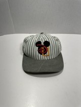 Original Walt Disney University Striped Baseball Hat Cap Goofy's Hat Co Mickey - $14.69