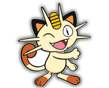 Pokemon Cartoon Meowth Sticker Vinyl Decal Waterproof Laptop Car Phone - $4.50+
