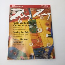 Zig Zag Magazine Husqvarna Vol 10 Burda Pattern Included Sewing - £9.29 GBP