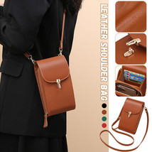 Women&#39;s Genuine Leather Phone Bag Cowhide Crossbody Bag Shoulder Small Bag - £17.96 GBP