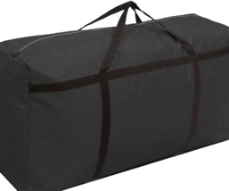 XL Storage Bag with Handles 27 Inch Black Zip Closure Durable Waterproof - £14.41 GBP