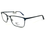 Nike Eyeglasses Frames 4307 408 Blue Rectangular Full Rim 54-18-145 - $93.29