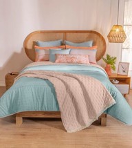 Summer Teens Kids Girls Reversible Comforter Set And Bedspread 6 Pcs King Size - £154.30 GBP