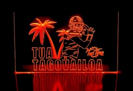 Tua Tagovailoa Miami Dolphins Illuminated Led Neon Sign Home Decor, Fans Gift - £20.45 GBP+