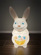 Empire Plastics Easter Bunny 23&quot; Rabbit Blow Mold Lighted Yard Decor Vin... - £28.86 GBP