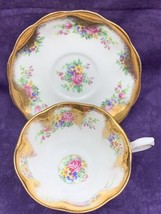 Royal Albert Pink Rose Floral Pattern Bone China Wide mouth Cup &amp; Saucer  - £18.88 GBP