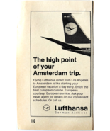 1970 Lufthansa German Airlines Advertisement Vintage Aviation Amsterdam F6L - €17,21 EUR