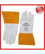 Medium Goatskin Protective Gloves with Cuff - Stylish White, Durability ... - $557.31 MXN