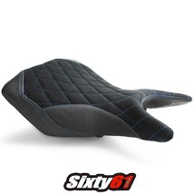 Yamaha R3 Seat Cover 2015-2017 2018 2019 2020 2021 2022 Luimoto Black Blue Suede - £207.15 GBP