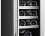 12 Inch Wine Fridge Under Counter 18 Bottles Wine Cooler Refrigerator Bu... - $648.99