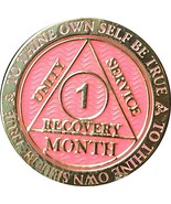 1 Month AA Medallion Reflex Pink Gold Plated 30 Day Chip - £9.33 GBP