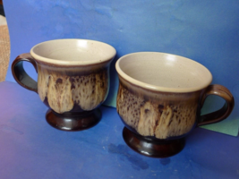 Vintage Pottery Ceramic 2psc. Coffee Tea CUP cups marked - £15.66 GBP