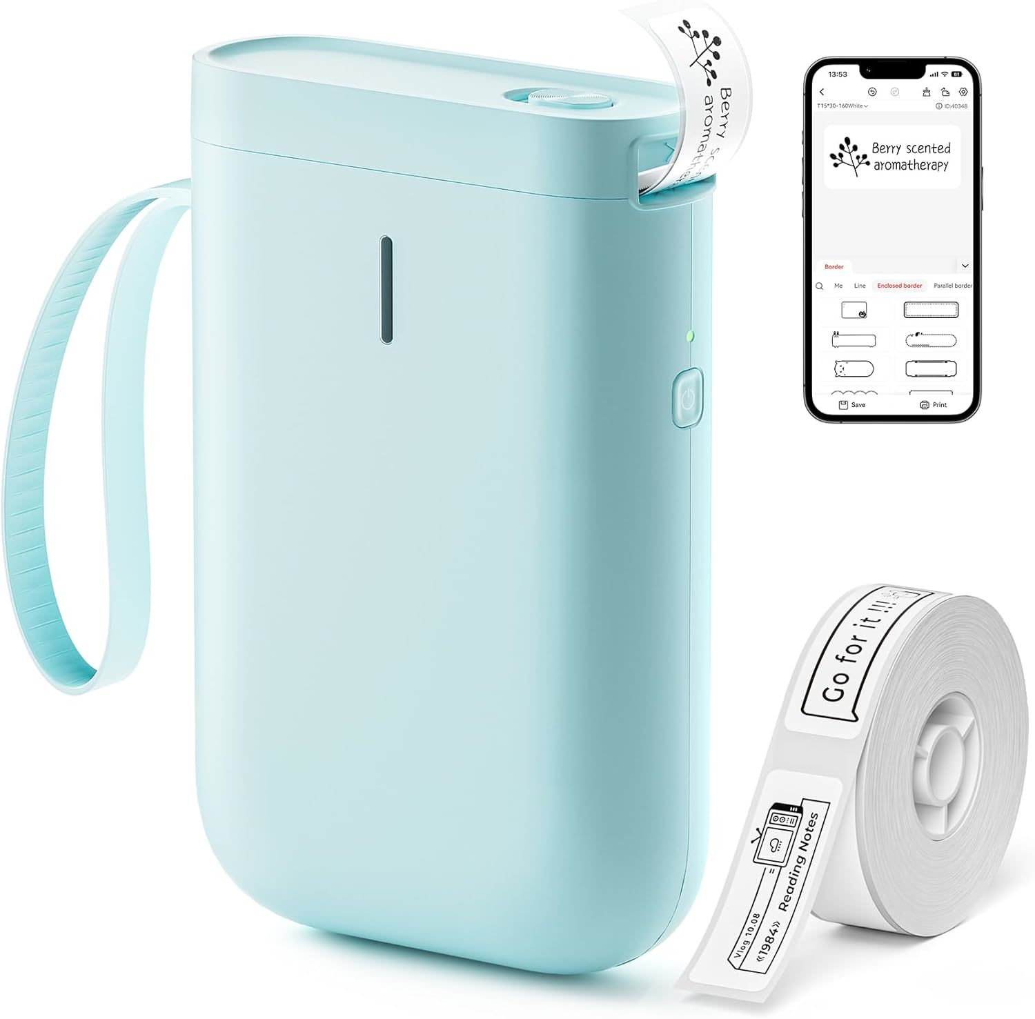 Niimbot Label Maker Machine D11 Label Printer Tape Included Portable Wir... - $44.97