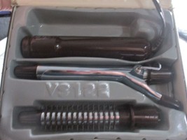 Vintage Vidal Sassoon Professional Curling Iron Brush Set Travel Kit 3-1 VS122 - £11.62 GBP