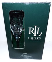 Fabulous Nib Set Of 4 Ralph Lauren Crystal Aston 9 3/8&quot; Champagne Flutes - £137.43 GBP