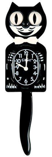 CLASSIC BLACK KIT-CAT CLOCK KAT KLOCK PENDULUM 100% USA FREE US SHIPPING - $64.99