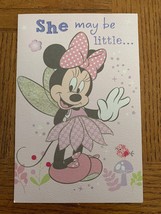 Baby Girl Greeting Card &quot;She May Be Little...&quot;-Brand New-SHIPS N 24 HOUR... - £7.67 GBP