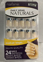 Nailene Daily Wear Naturals Active Medium Length  24 Nails 21101 - £2.02 GBP