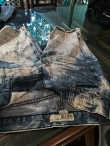 GS115 Vintage Original Brand Jean Shorts, Distressed Denim Jorts, Retro ... - $9.90