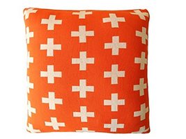 Lavish Touch 100% Cotton Knitted Cushion Cover Culgoa Pack of 2 Paprika - £45.41 GBP