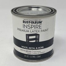 Rust-Oleum Inspire 297036 Premium Latex Paint, Semi-Gloss, Black 8 oz SH... - £14.00 GBP