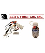 NEW Elite First Aid Compact Carry Bottle Survival Kit Camping Hiking Hun... - £18.20 GBP