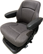 Sears Gray Fabric 12 Volt Air Suspension Seat w/ Fore and Aft Isolator - AS IS - £787.65 GBP