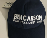 Ben Carson For President Blue Hat Cap Adjustable with Tag ba2 - £5.44 GBP