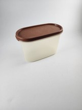 Vintage Tupperware Modular Mate Container 4 3/4 Cup 1612-22 Brown Lid 16... - £9.43 GBP