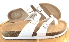 Time &amp; Tru Thong Sandals Comfort Footbed Size 8.5 Wide Width Toe Loop Slip-On - £11.45 GBP