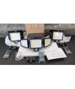 3-Pack Solar Outdoor Lights 2500LM Security Lamp 210-LED 3 Heads Motion ... - $69.99