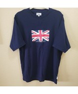 Harrods London Shirt Adult Large Blue Short Sleeve Cotton Knightsbridge - £17.44 GBP