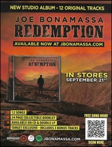 Joe Bonamassa 2018 Redemption album advertisement 8 x 11 ad print - £3.38 GBP