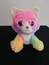 2020 Animal Adventure Plush Rainbow Kitty Cat Kitten Stuffed Soft Toy 7&quot; Tie Dye - £18.82 GBP