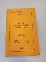 1955 Iowa Educational Directory Linn County Heritage Society - $5.70