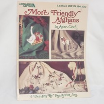 More Friendly Afghans Cross Stitch Patterns Leisure Arts Leaflet 2010 Sheep 1990 - £11.67 GBP