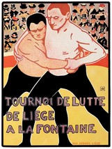 7705.Decorative Poster.Interior room design wall art.French Wrestling sport deco - £13.45 GBP+