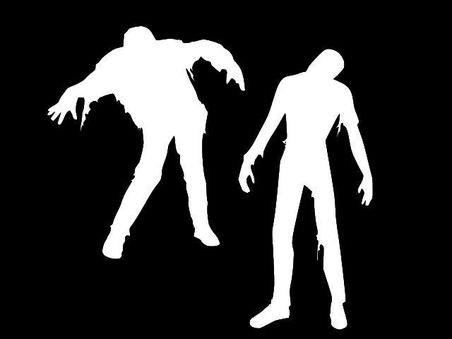 ZOMBIE COUPLE WALKING DEAD Vinyl Decal Car Wall Laptop Sticker CHOOSE SIZE COLOR