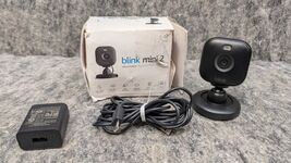 Blink Mini 2 - Indoor/Outdoor Plug-in Smart Security Cameras - Black - $14.99