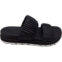 Sorel Roaming Flip Flop Sandals Two Strap Slide Woman&#39;s 10.5 Black Chalk - £23.35 GBP