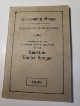 Community Songs For Lutheran Gatherings - 1923 Antique Booklet 3&quot; X 4&quot; - £12.49 GBP