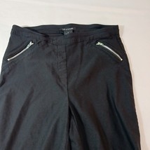 Zac & Rachel Women's Black Stretch Leggings Zip Pockets Size 6 (24×26) image 5