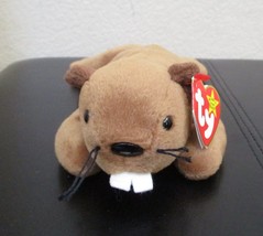 Ty Beanie Baby Bucky the Beaver 4th Generation With 3rd Generation Tush Tag NEW - £19.46 GBP