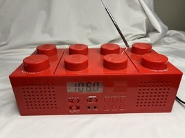 LEGO Red Brick Portable Boombox CD Player AM/FM Radio LG11002 Parts Or R... - $39.60